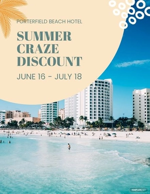 Summer Discount Flyer Template