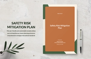 Safety Risk Mitigation Plan Template