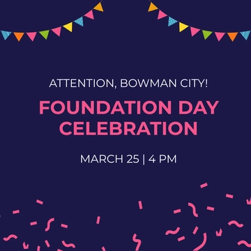 Free Event Announcement Instagram Post Template to Edit Online