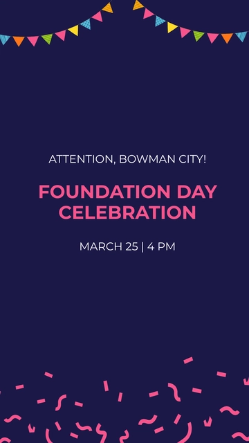 Free Event Announcement Instagram Story Template to Edit Online