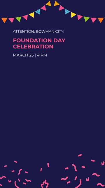 Free Event Announcement Snapchat Geofilter Template to Edit Online