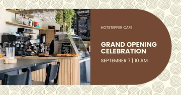Free Grand Opening Announcement Facebook Post Template to Edit Online