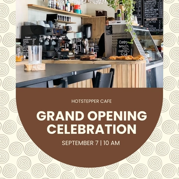Free Grand Opening Announcement Instagram Post Template to Edit Online