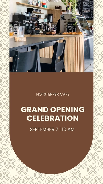 Free Grand Opening Announcement Instagram Story Template to Edit Online