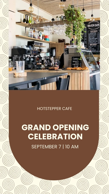 Free Grand Opening Announcement Whatsapp Post Template to Edit Online