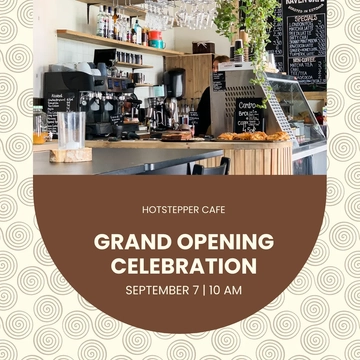 Free Grand Opening Announcement Linkedin Post Template to Edit Online