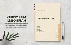 Curriculum Lesson Plan Template
