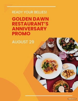Promotion Announcement Flyer Template