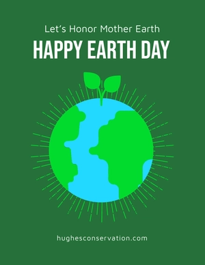 Happy Earth Day Flyer Template