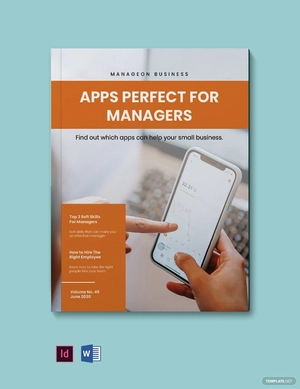 Small Business Management Magazine Template