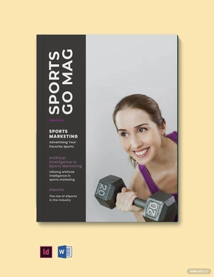 Sports Marketing Magazine Template