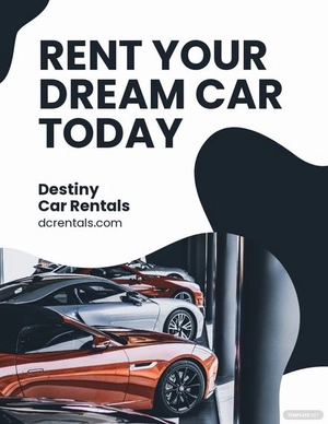 Luxury Car Rental Flyer Template