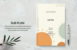 Sub Plan Template
