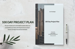 100 Day Project Plan Template