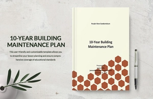 10 Year Building Maintenance Plan Template