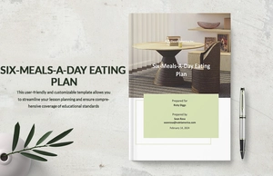 6 Meals A Day Eating Plan Template