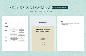 6 Meals A Day Meal Plan To Gain Weight