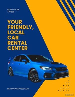 Car Rental Service Flyer Template