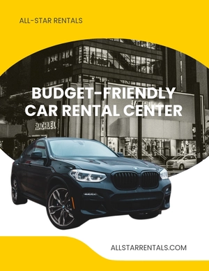 Budget Car Rental Flyer Template