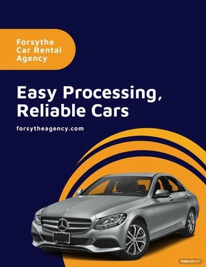 Car Rental Agency Flyer Template