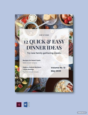 Digital Cooking Magazine Template