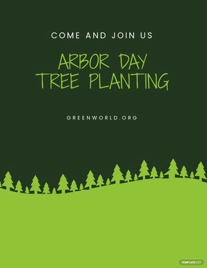 Arbor Day Event Flyer Template