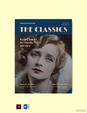 Vintage Movie Magazine Template