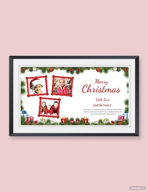 Creative Christmas Photo Card Template
