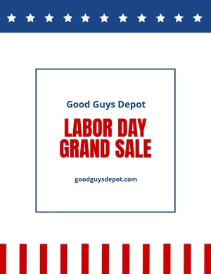 Labor Day Sale Flyer Template