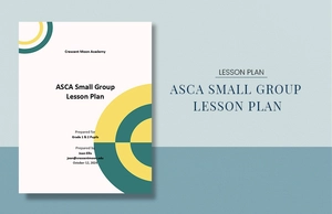 ASCA Small Group Lesson Plan Template