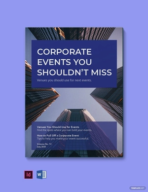 Corporate Event Magazine Template