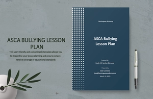 ASCA Bullying Lesson Plan Template