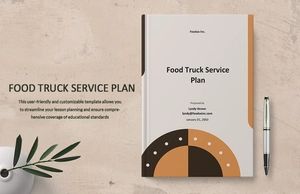 Food Truck Service Plan Template