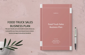 Food Truck Sales Business Plan Template Food Truck Sales Business Plan Template