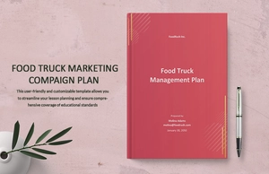 Food Truck Management Plan Template