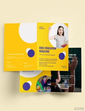 Kids Education Magazine Template
