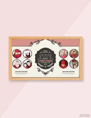 Creative Christmas Family Photo Card Template