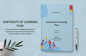 Continuity of Learning Plan Template