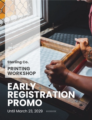 Workshop Promotion Flyer Template