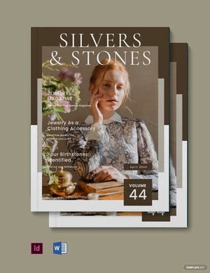 Vintage Jewelry Magazine Template