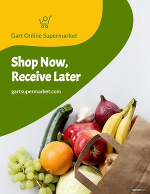Online Grocery Store Flyer Template