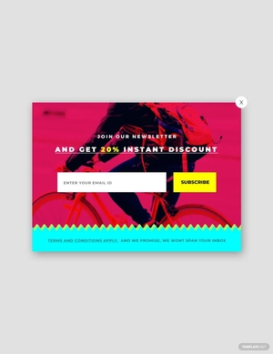 Website Newsletter Pop-up Template