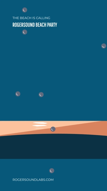 Free Beach Party Advertisement Snapchat Geofilter Template to Edit Online