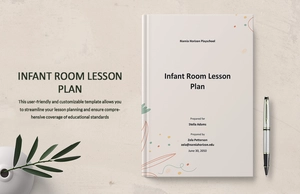 Infant Room Lesson Plan Template