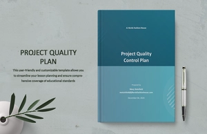 Project Quality Control Plan Template