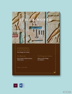 Vintage Art Magazine Template