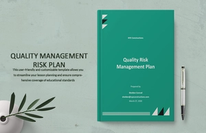 Quality Risk Management Plan Template