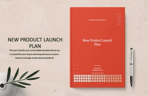 New Product Launch Plan Template