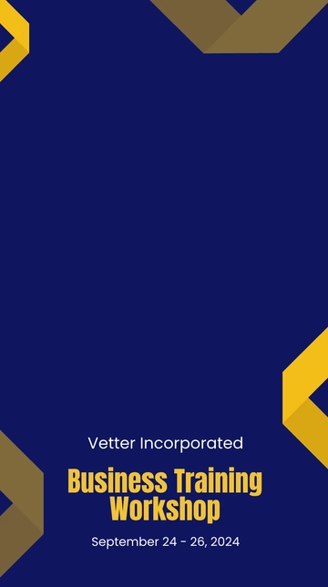 Free Business Workshop Snapchat Geofilter Template to Edit Online