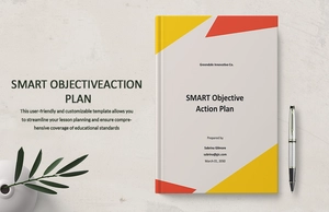 Smart Objective Action Plan Template Smart Objective Action Plan Template